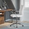 Flash Furniture White LeatherSoft Office Chair with Chrome Arms GO-21111B-WH-CHR-GG - alternate 1